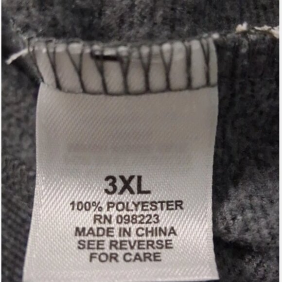 Magellan Shirt Mens 3XL Classic Fit LS Pullover Crew Neck Zip Chest Pocket Gray - Picture 6 of 11